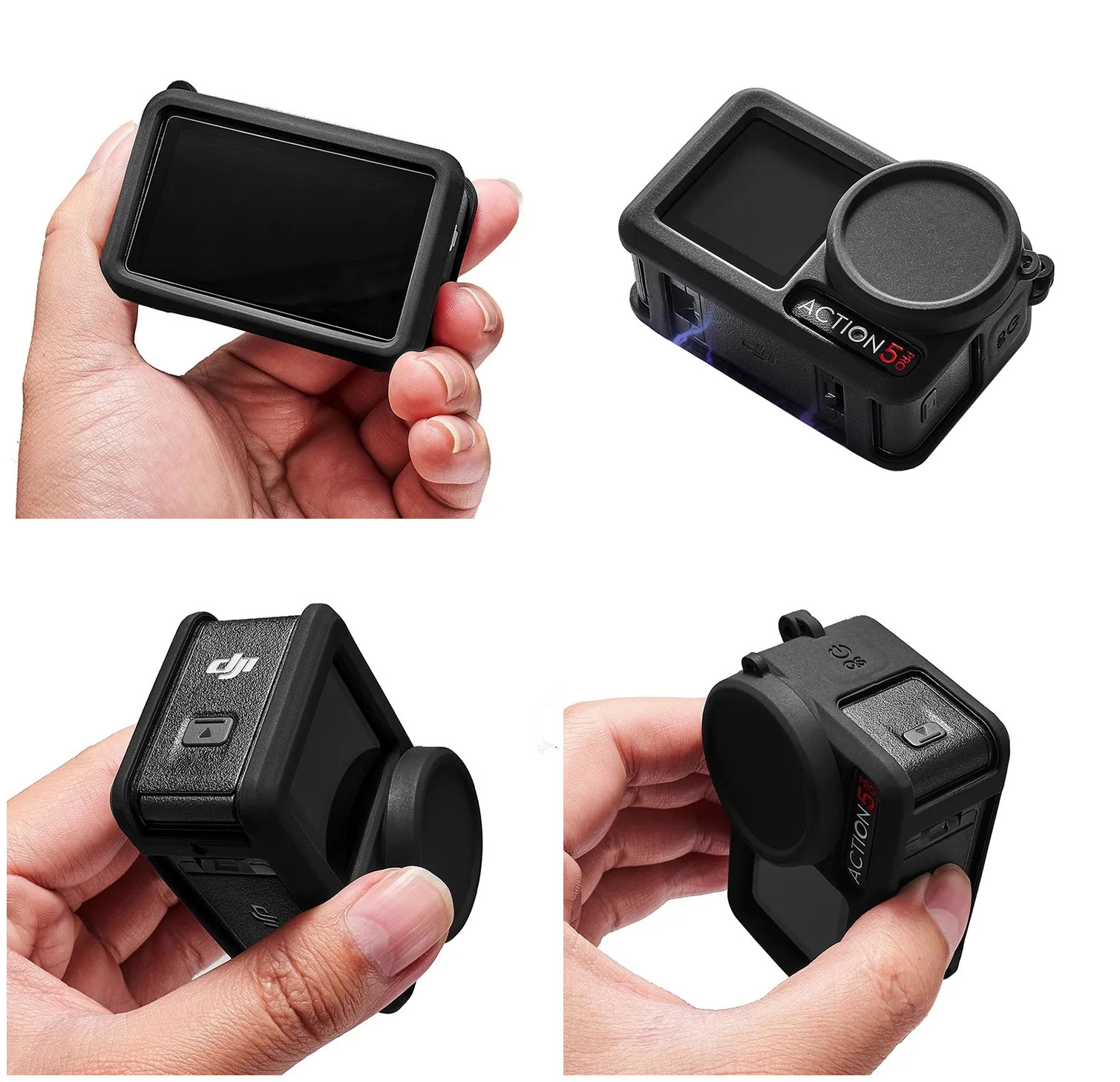 фото чохол силіконовий DJI Action 5 Pro захисний з ковпачком AC Prof 4893