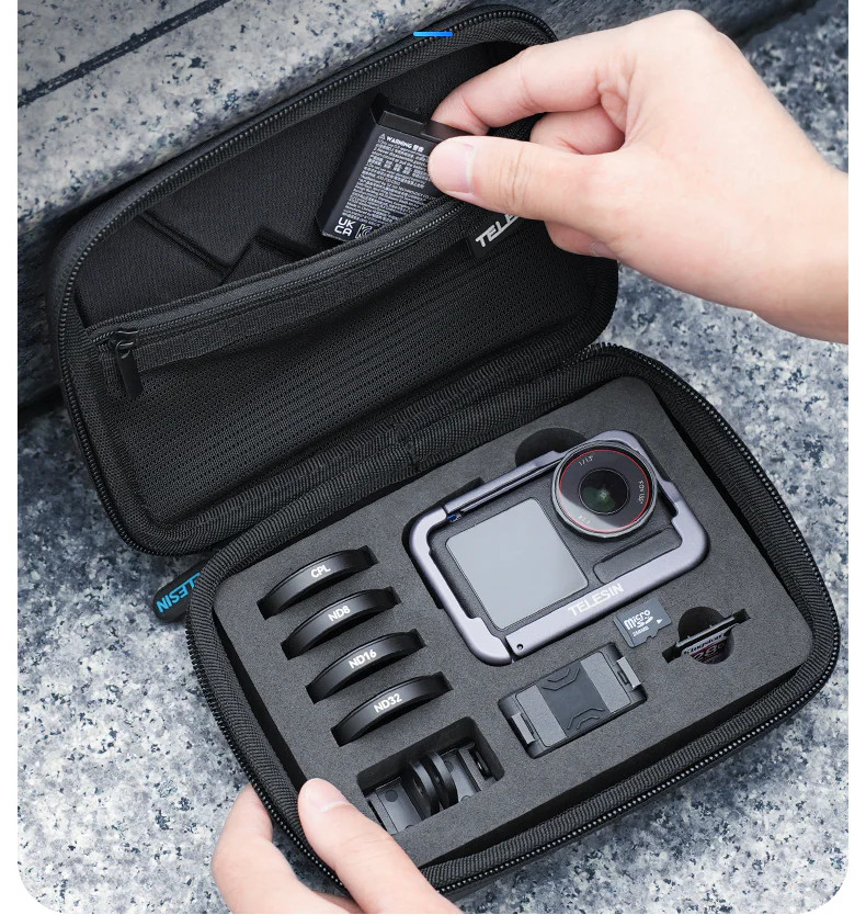 фото кейс DJI Action 5 Pro для зберігання захисний Telesin S6-PRC-06-TDJ