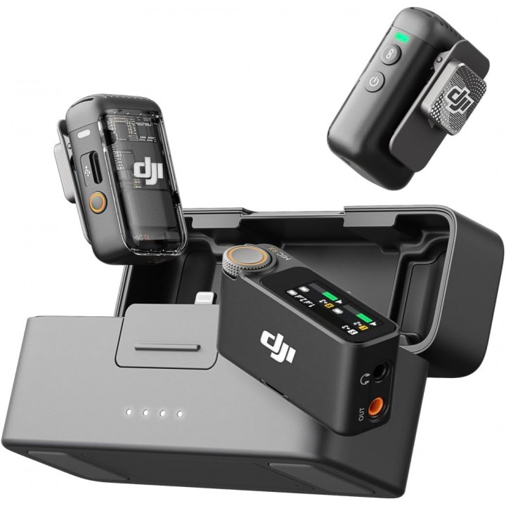 Бездротовий мікрофон DJI Mic 2 подвійний Type-C для iPhone Android Action 5 Pocket 3