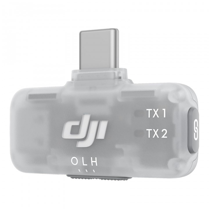Приемник микрофона Mic Series Mobile Receiver Type-C прозрачный с аппаратным шумоподавлением DJI DMMR02