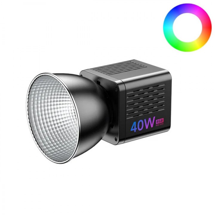 Світло постійне COB RGB портативне з акумулятором CRI 95+ HSI 360 40Вт 2500-6500К Ulanzi L024