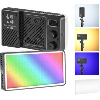 Накамерне світло надпотужне 40Вт RGB із розсіювачем CRI 96+ 2700-6500К Ulanzi LM-P40RGB