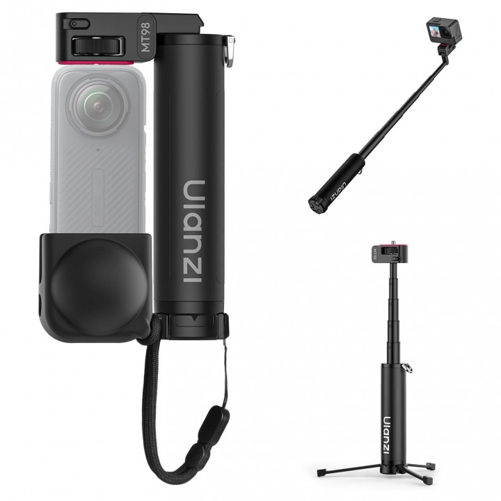 Монопод невидимка Insta360 складаний 17-57см з ковпачком Ulanzi MT98