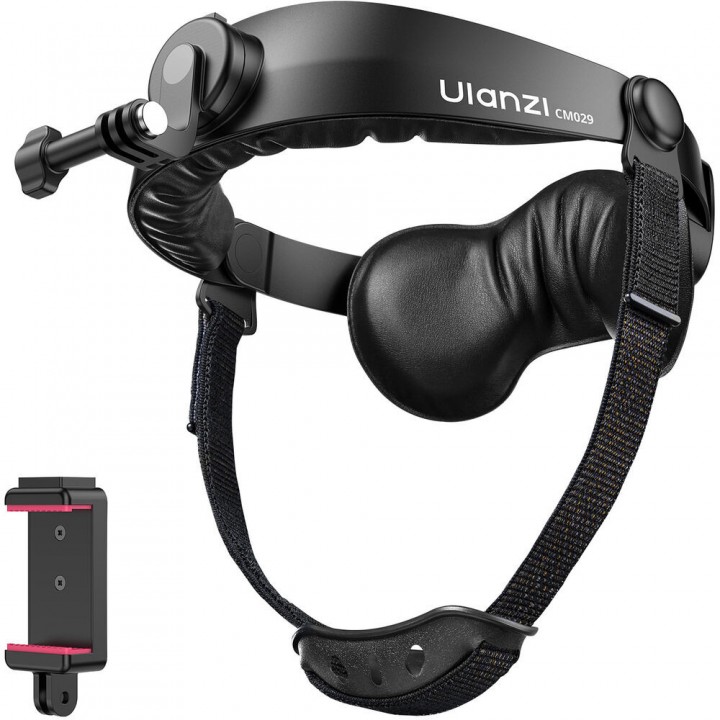Кріплення на голову Ulanzi CM029 для екшн-камер GoPro та смартфонів (із затискачем)