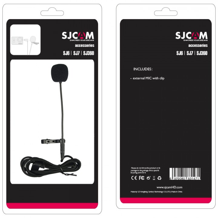 Микрофон петличка для SJCAM B SJ6 SJ7 SJ360