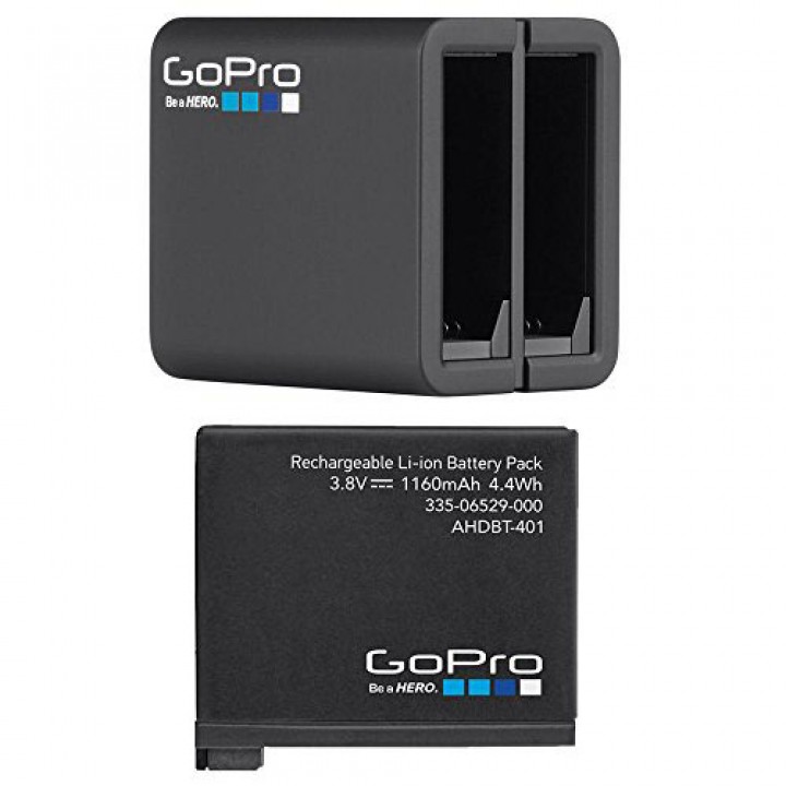 Аккумулятор + зарядка оригинальные для GoPro Hero4 Black/Silver (AHBBP-401)