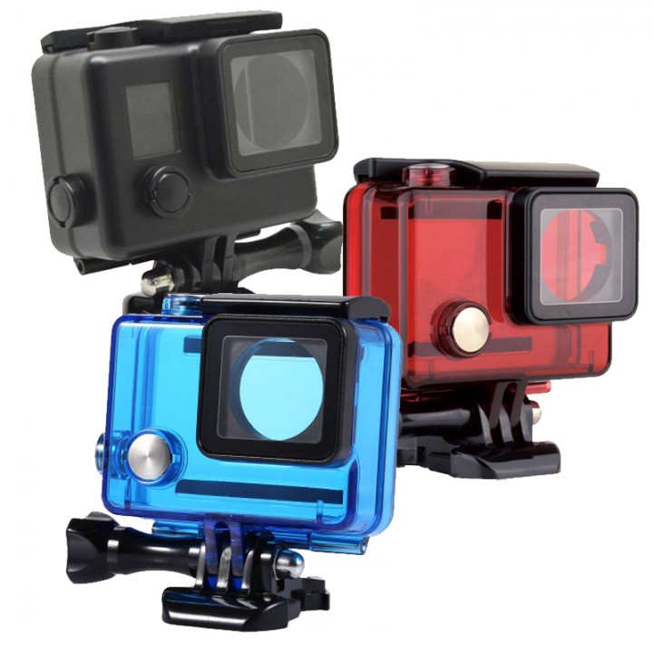 Подводный бокс цветной для GoPro 3 3+ 4