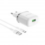 Швидка зарядка USB 18Вт QC3.0 кабель Type-C Borofone BA36A
