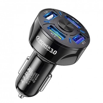 Зарядное устройство автомобильное 4x USB 35Вт 12-24В AC Prof 3994