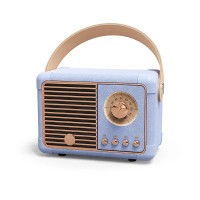 Колонка портативная Bluetooth FM-радио ретро фиолетовая AC Prof HM11-V Plus