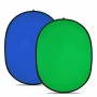 Хромакей овальний складаний 100x150см зелений синій AC Prof CO1015