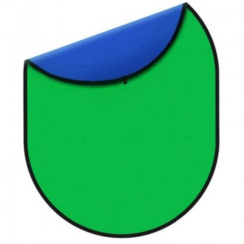 Хромакей овальный складной 100x150см зеленый синий AC Prof CO1015