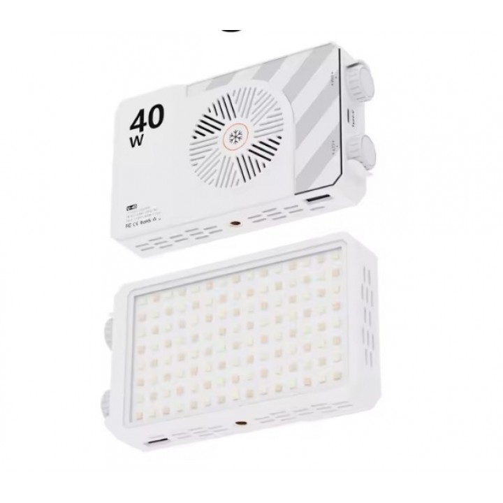 Відеосвітло портативне потужне 40Вт 2500-9000К CRI 95+ BiColor білого кольору AC Prof U40