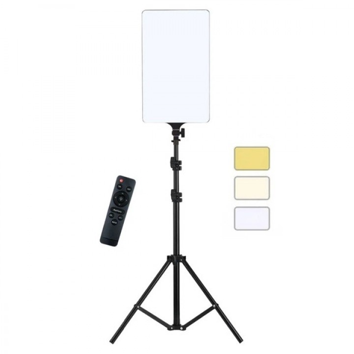 Прямокутний відеосвітло LED панель зі штативом 210см 50Вт 2700-7500К CRI  96+ AC Prof RL-16T