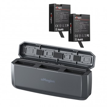 Зарядка повербанк із двома акумуляторами GoPro 13 морозостійкі aMagisn AP2425