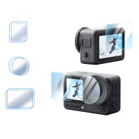Скло DJI Action 6 захисне загартоване 9H по два на лінзу екрани aMagisn AA36-B