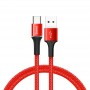 Червоний, чорний кабель Type-C Baseus 50см