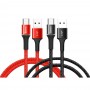 Красный, черный кабель Type-C Baseus 50см