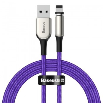 Кабель магнітний Lightning 1.5А 2м фіолетовий Baseus Zinc CALXC-I05