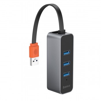Концентратор хаб 3x USB 3.2 1000Мб/с Ethernet Baseus CAHUB-AH0G