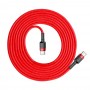 Кабель USB-C/USB-C 60ВТ 20В 3А QC PD 2M красный (CATKLF-H09)
