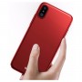Чохол-накладка для iPhone X / Xs полікарбонат, червоний Baseus WIAPIPHX-ZB09