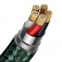 Магнітний кабель Type-C Micro Lightning 3А 1м 480Мб/с зелений Baseus CA1T3-A06