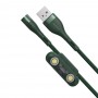 Магнитный кабель Type-C Micro Lightning 5А 1м 480Мб/с зеленый Baseus CA1T3-B06