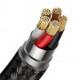 Магнітний кабель Type-C Micro Lightning 5А 1м 480Мб/с чорний Baseus CA1T3-BG1