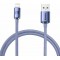 Кабель Lightning для айфон фіолетовий 1.2м Baseus Crystal Shine CAJY000005
