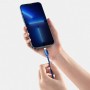 Кабель Type-C Lightning для айфон 20Вт 2м синій Baseus Crystal Shine CAJY000303