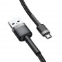 Кабель Micro USB двухсторонний 2.4А 1м Baseus Cafule CAMKLF-BG1