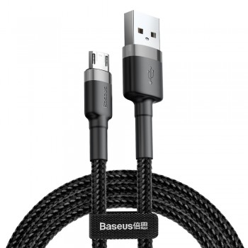 Кабель Micro USB двосторонній 2.4А 1м Baseus Cafule CAMKLF-BG1