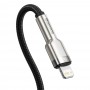 Кабель Type-C Lightning 20Вт 480Мб/с чорний Baseus Cafule CATLJK-B01