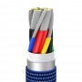 Кабель Type-C 100Вт 2м блакитний Baseus Crystal Shine CAJY000703