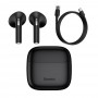 Беспроводные наушники Bluetooth 5.0 TWS черные Baseus Bowie E8 Black NGE8-01