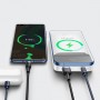 Повербанк для айфон MagSafe бездротовий магнітний білий 10000 мАг 20Вт Baseus Magnetic PPCX010102