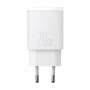 Зарядка подвійна 20Вт USB Type-C Baseus Compact CCXJ-B02