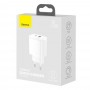 Зарядка подвійна 20Вт USB Type-C Baseus Compact CCXJ-B02