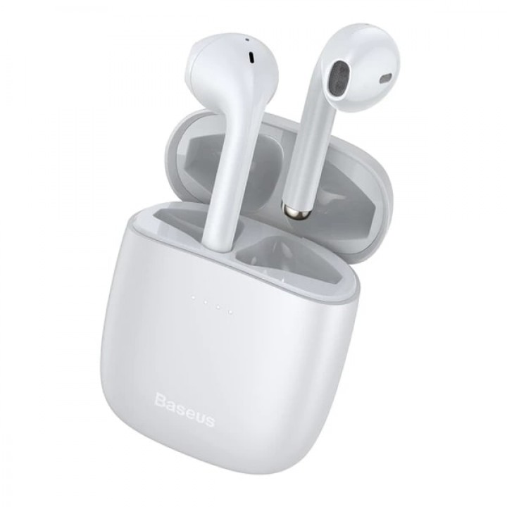 Беспроводные наушники Bluetooth 5.0 TWS IP54 белые Baseus Encok W04 NGTW030102
