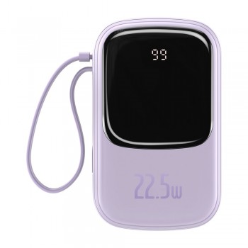 Повербанк 20000 мАгод 22.5Вт USB Type-C фіолетовий Baseus Qpow PPQD-I05