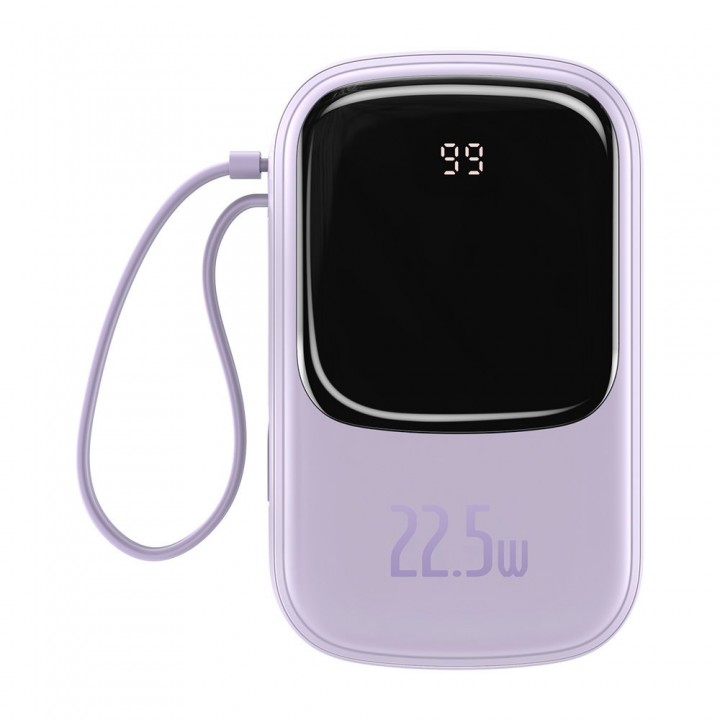 Повербанк 20000 мАгод 22.5Вт USB Type-C фіолетовий Baseus Qpow PPQD-I05