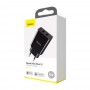 Зарядка 2x USB 10.5Вт 2.1А чорна Baseus CCFS-R01