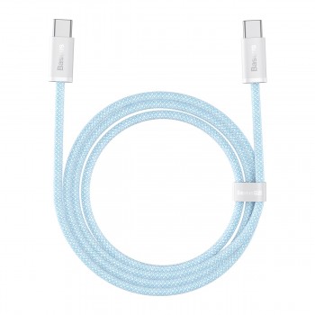 Кабель Type-C/Type-C швидка зарядка 100Вт 2м блакитний Baseus Dynamic CALD000303