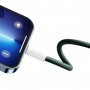 Кабель Type-C Lightning для айфон PD 20Вт 1м зелений Baseus Dynamic 2 CALD040206