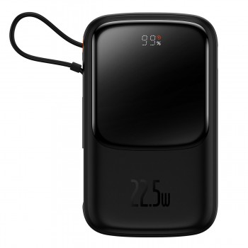 Повербанк 20000 мАгод 22.5Вт USB Type-C чорний Baseus Qpow PPQD040101