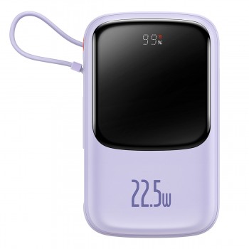 Повербанк 20000 мАч 22.5Вт USB Type-C фиолетовый Baseus Qpow PPQD030105