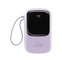 Повербанк 20000 мАгод 20Вт USB Lightning фіолетовий Baseus Qpow PPQD030005