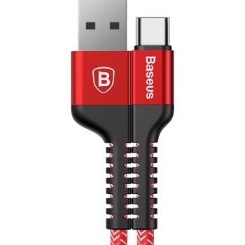 Кабель BASEUS Anti-break Cable Type-c 2.4A 1.5M красный