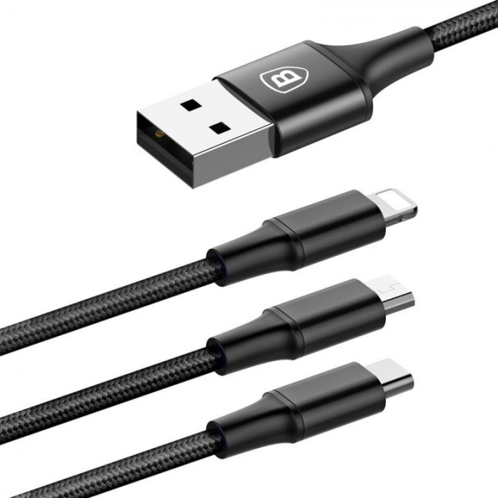 BASEUS 3in1 CAMLT-SU01 кабель купить в Украине | Для Экстрима